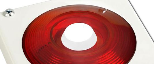 Light and sound alarms