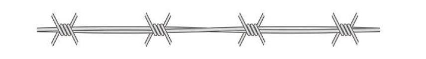 Design of double-strand barbed wire